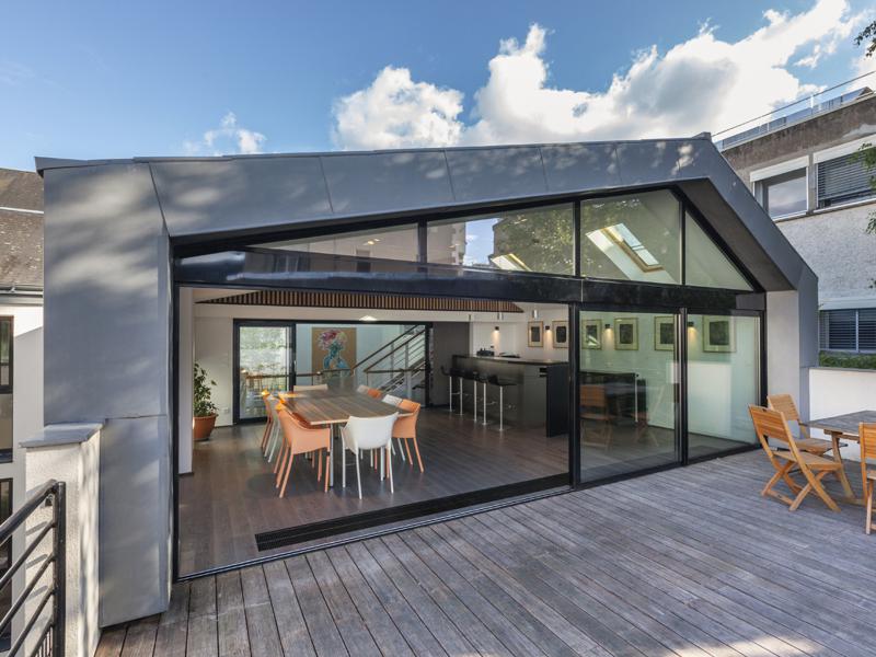 Terrasse des locaux de l'agence I&B - Tours (37)